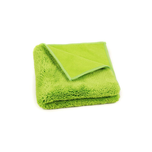Green Microfiber Glass Scrubbing Towel